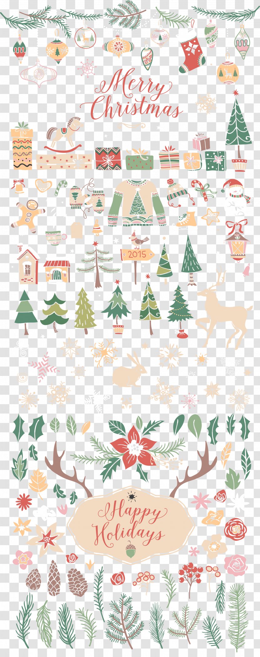 Christmas Tree Snowman - Flora - Creative Collection Transparent PNG