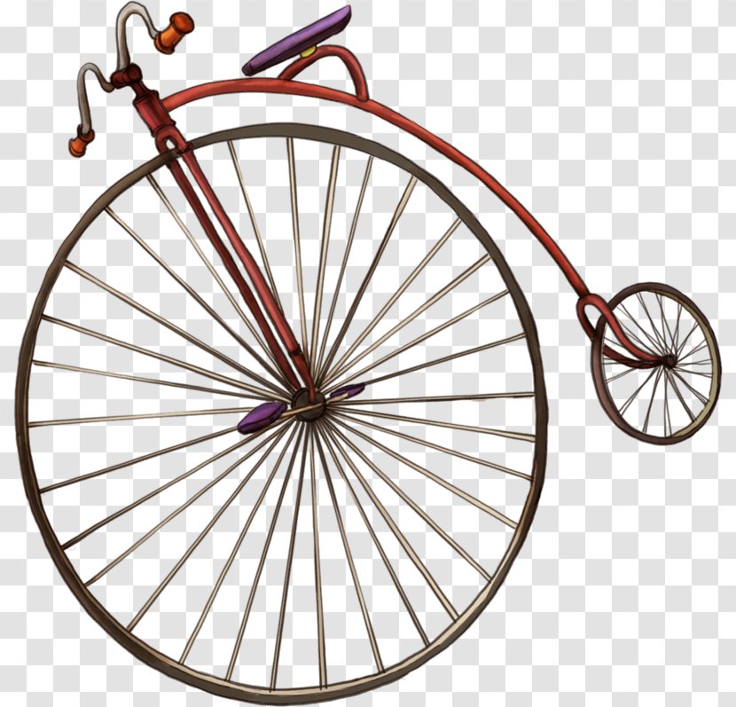 Penny-farthing Bicycle Wheels Big Wheel Transparent PNG