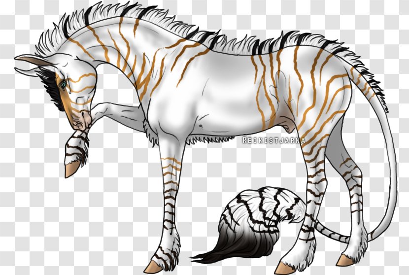 Mane Quagga Mustang Zebra Pack Animal - Cartoon Transparent PNG