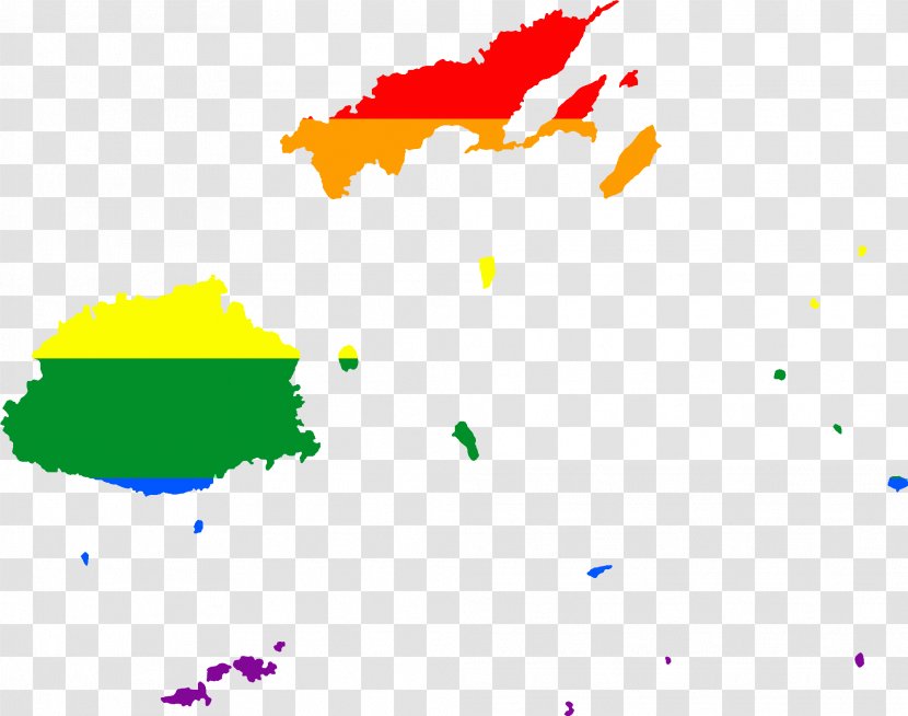 Flag Of Fiji Vector Map - Cook Transparent PNG