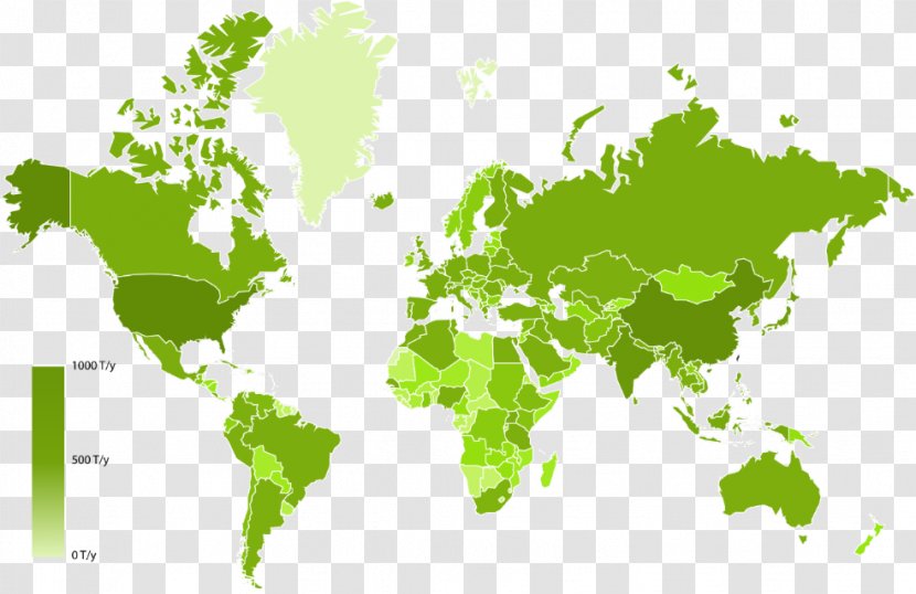 World Map Globe Dymaxion - Green Transparent PNG