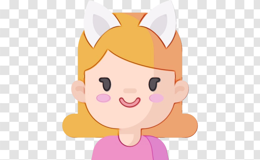 Cartoon Skin Character Line Happiness Transparent PNG