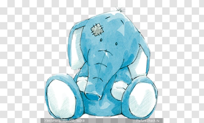 Paper Elephantidae Me To You Bears Nose Drawing - Cartoon Transparent PNG