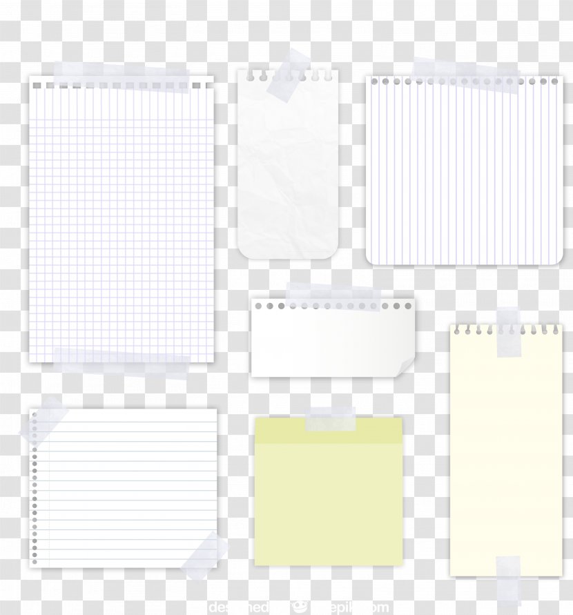 Paper White Pattern - Notebook Transparent PNG