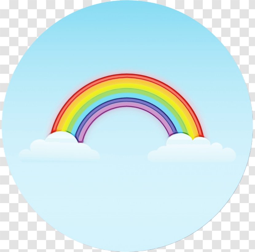 Rainbow Watercolor - Meteorological Phenomenon - Symbol Wheel Transparent PNG