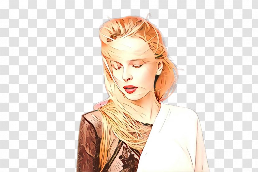 Hair Face Hairstyle Blond Beauty - Long - Ear Forehead Transparent PNG
