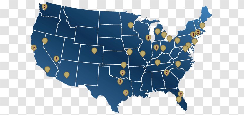 United States Blank Map City - Football Coach Transparent PNG