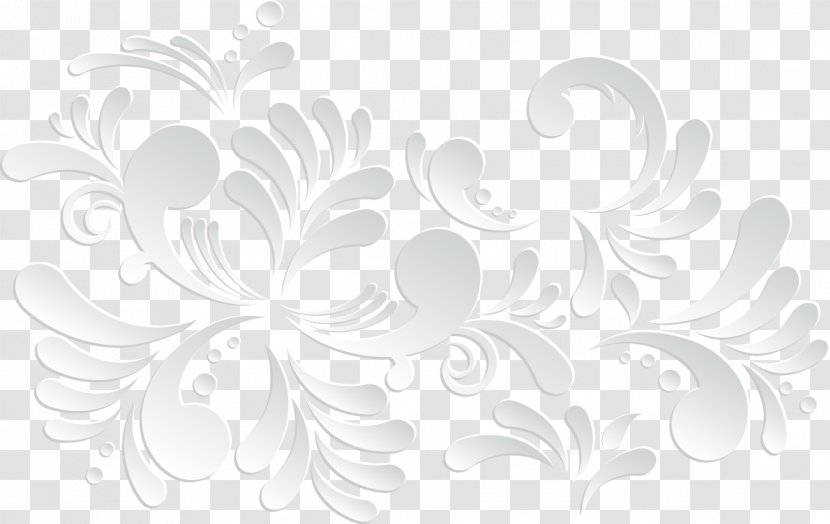 White Petal Pattern - Text - Gradual Decoration, Spray, Sea Texture Transparent PNG
