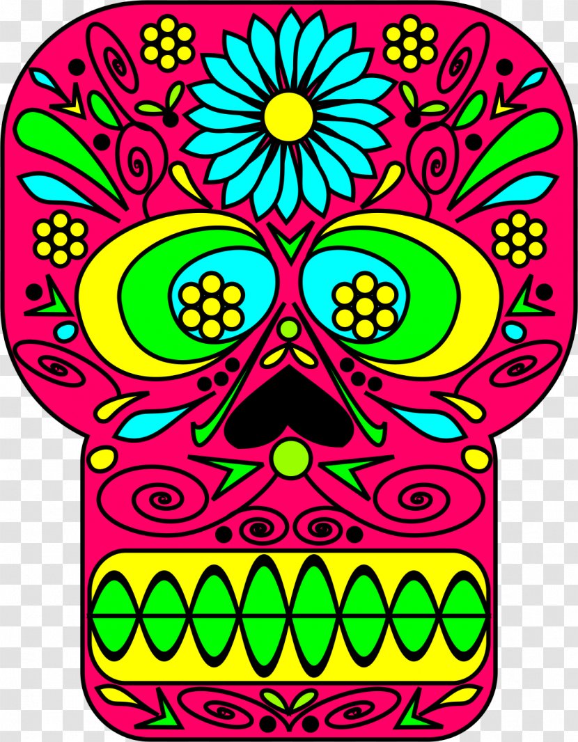 Calavera Art Day Of The Dead Skull - Creative Transparent PNG