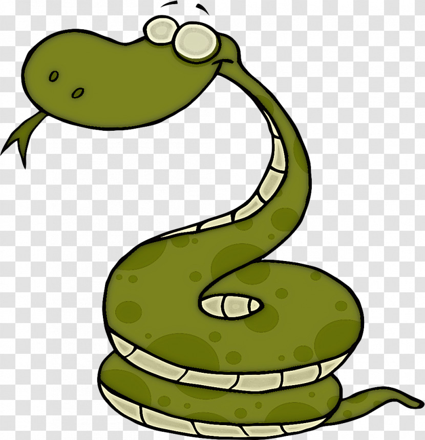 Mamba Cartoon Smooth Greensnake Snake Serpent Transparent PNG
