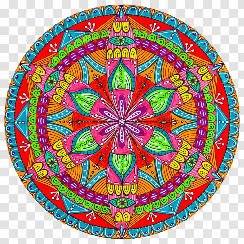 Mandala Circle Drawing Kaleidoscope Art - Work Of Transparent PNG