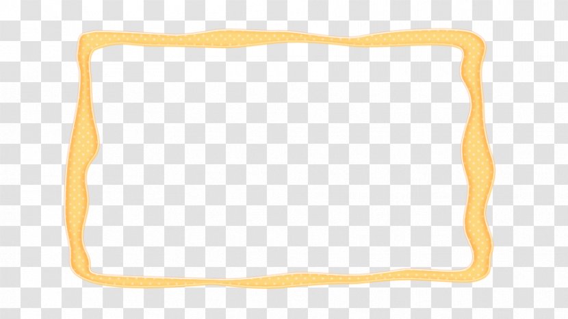 Line Font - Orange - Polka Dot Border Transparent PNG