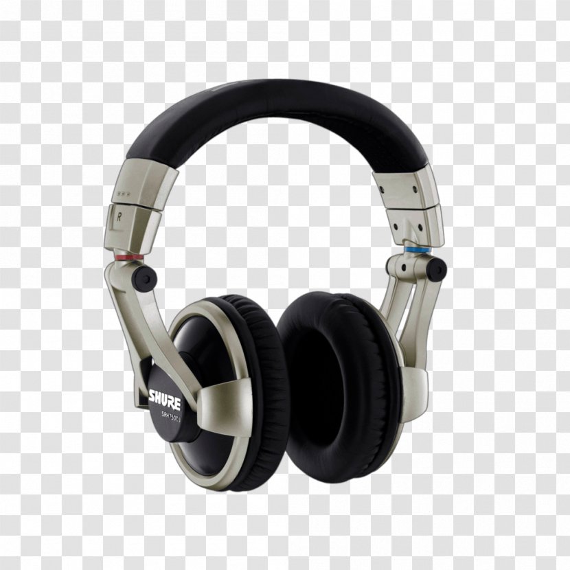 Headphones Shure SRH750DJ Headset Disc Jockey - Noisecancelling Transparent PNG