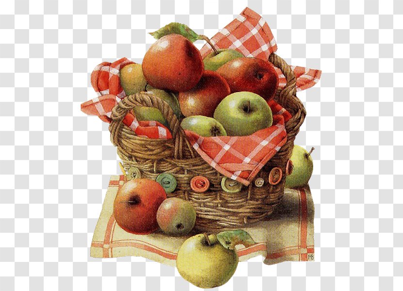 Watercolor Painting The Basket Of Apples Varenye Decoupage - Still Life Photography - Fruits Transparent PNG