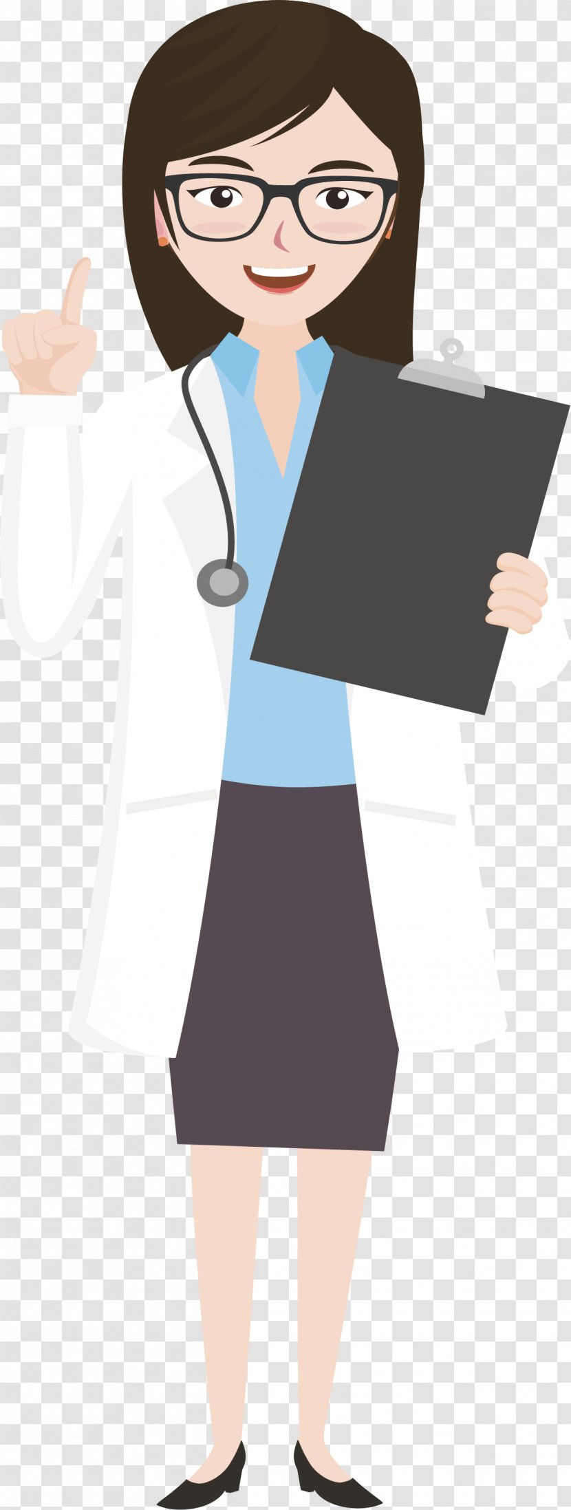 Glasses Physician Woman - Flower - A Doctor With Transparent PNG
