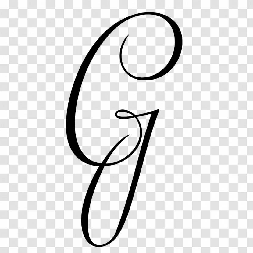 Letter Initial - Line Art Transparent PNG