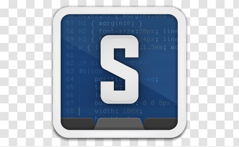 Text Editor Sublime - Blue - Icon Transparent PNG