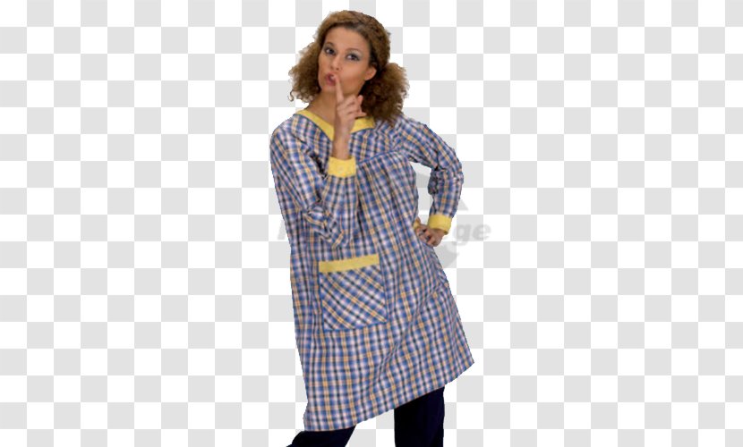Tartan Sleeve Dress Outerwear Transparent PNG