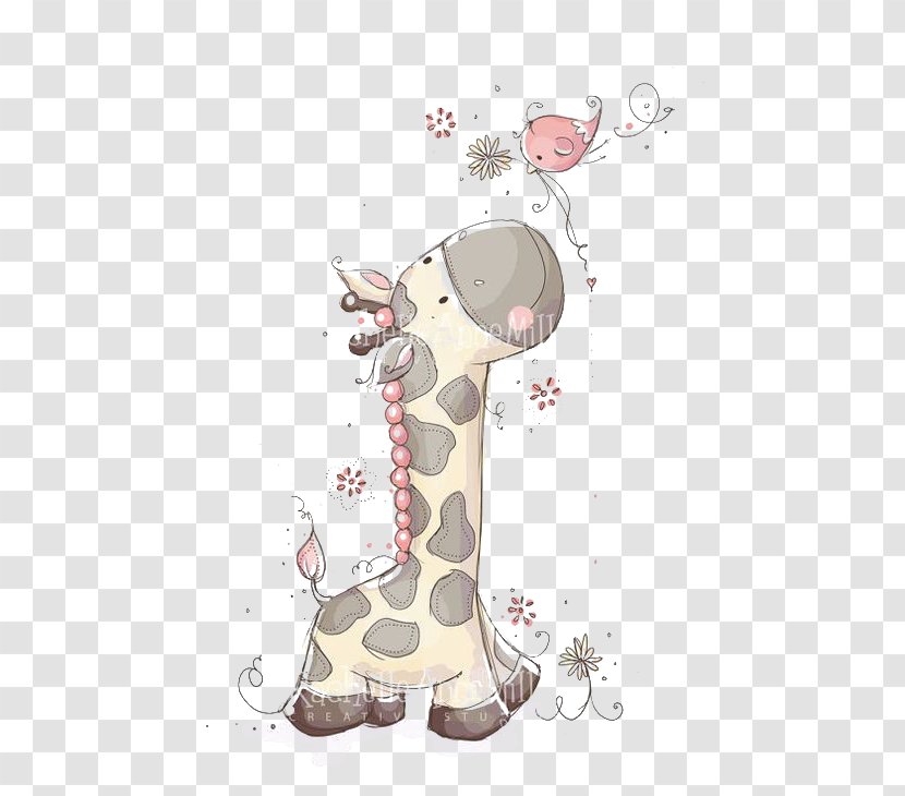 Giraffe Child Illustrator Illustration - Watercolor Painting - Cute Transparent PNG