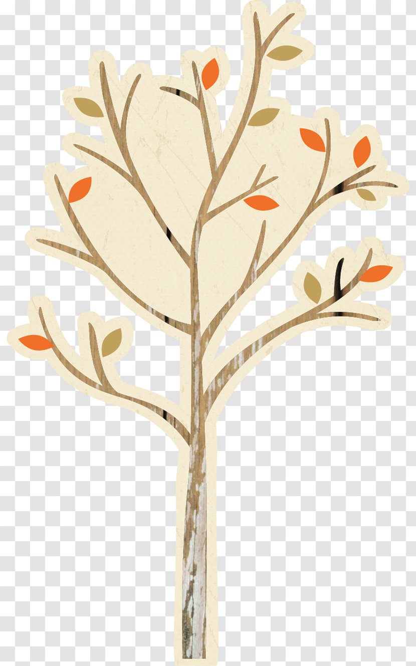 Leaf Branch Tree Twig Plant Stem - Orange Transparent PNG