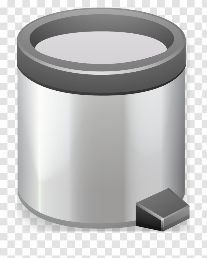 Metal Waste Container - Vector Painted Trash Can Transparent PNG