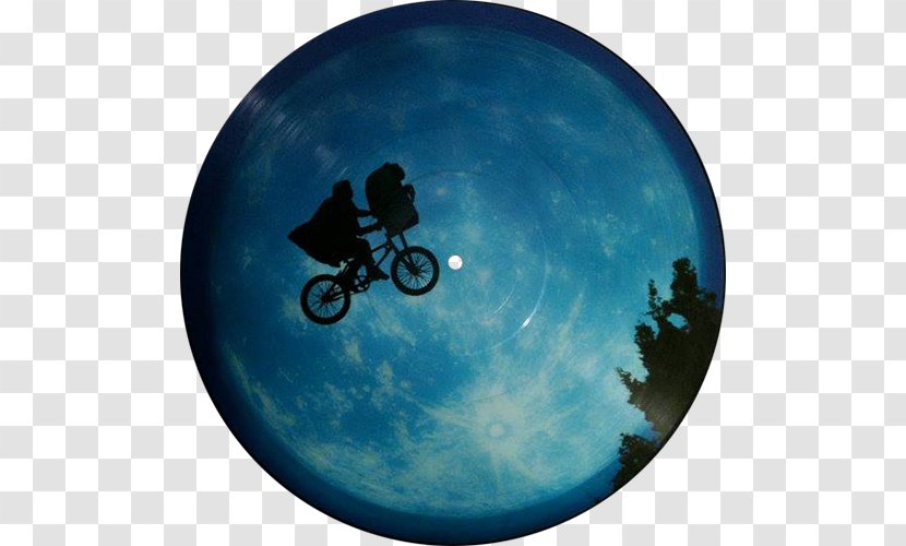 E.T. The Extra-Terrestrial Soundtrack Phonograph Record Over Moon Album - Silhouette - Extra Transparent PNG
