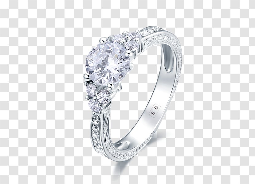 Diamond Engagement Ring Gold Jewellery Transparent PNG