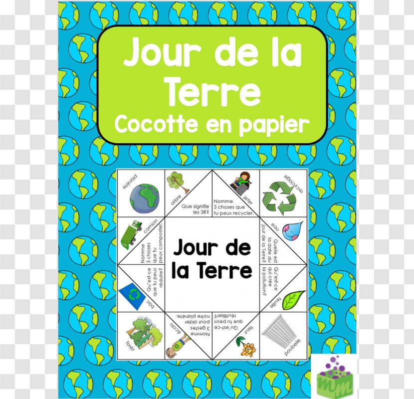 Earth Day Paper Fortune Teller Cooties School - Area Transparent PNG