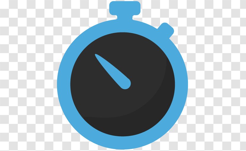 Timer Android Stopwatch Application Software Presentation - Electric Blue Transparent PNG