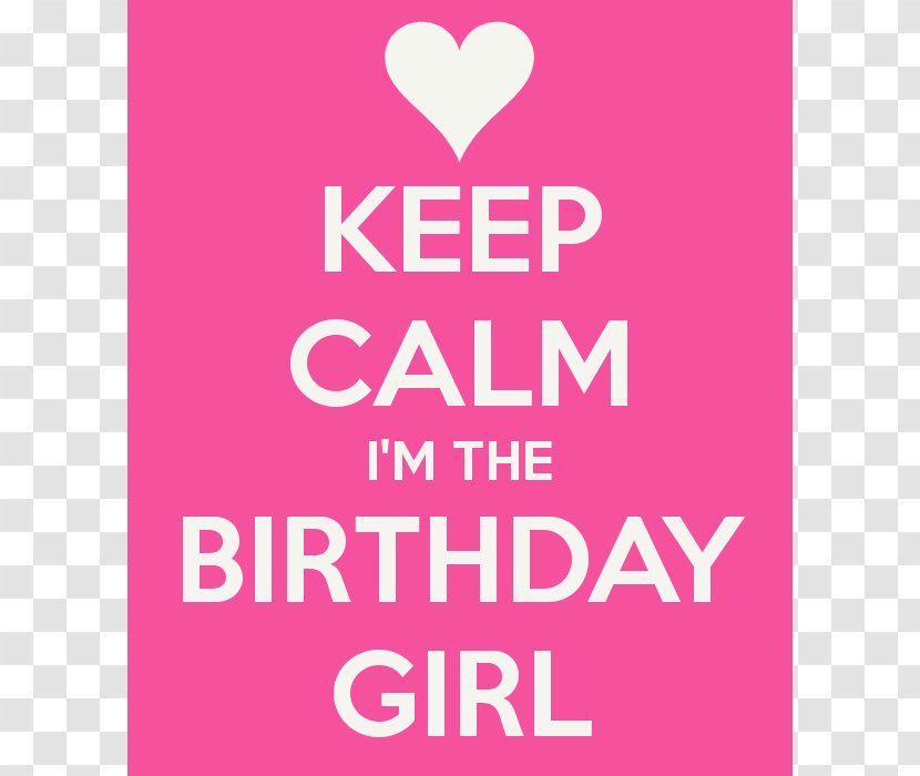 Birthday Cake Keep Calm And Carry On We Heart It - Silhouette - Birthdaygirl Transparent PNG
