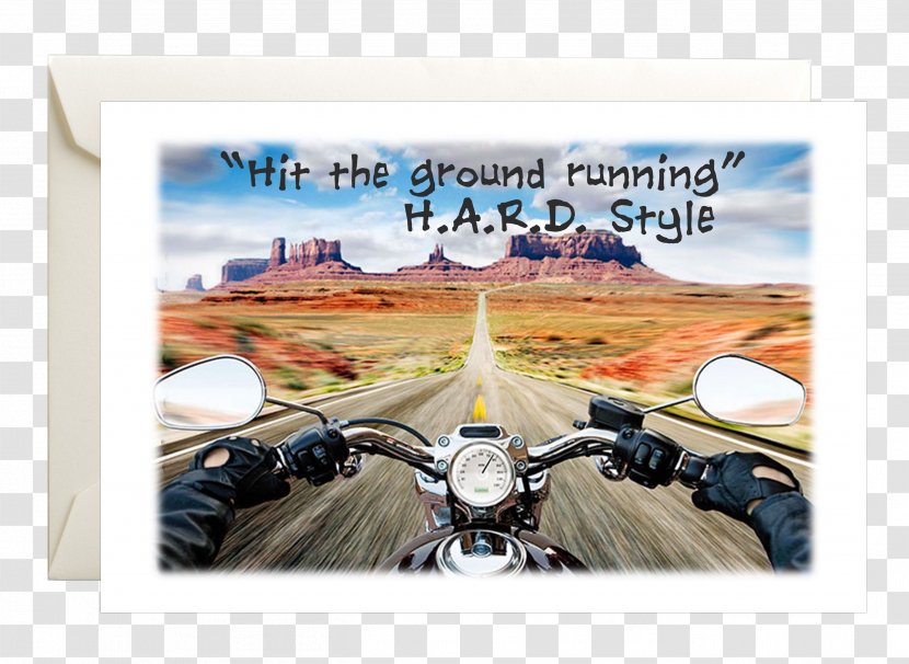 Motorcycle Road Trip Harley-Davidson Bicycle - Poster Transparent PNG