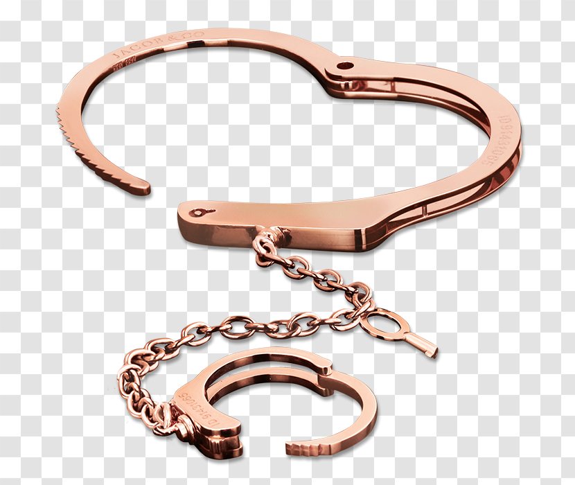 Bracelet Handcuffs Jacob & Co Gold - Cuff - Key Ring Transparent PNG