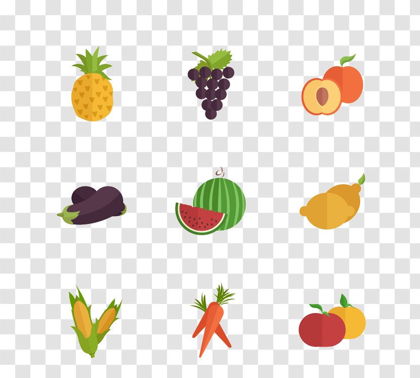 Vegetable U852cu679c Cartoon Gourd - Grape - Fruits And Vegetables Transparent PNG