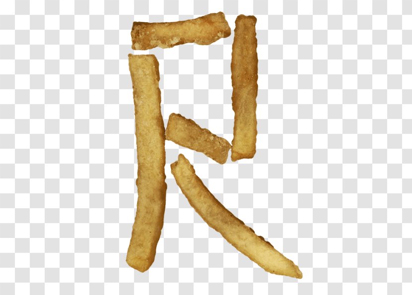 French Fries Fast Food Letter Frying Font Transparent PNG