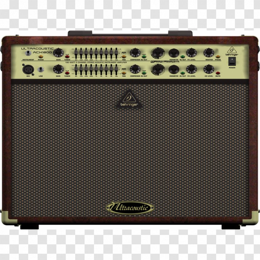 Guitar Amplifier BEHRINGER ULTRACOUSTIC ACX1800 Behringer 45-Watt - Watercolor - Combo Transparent PNG