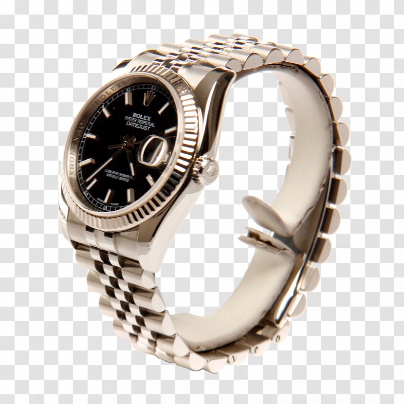 Rolex Datejust Automatic Watch - Black Transparent PNG