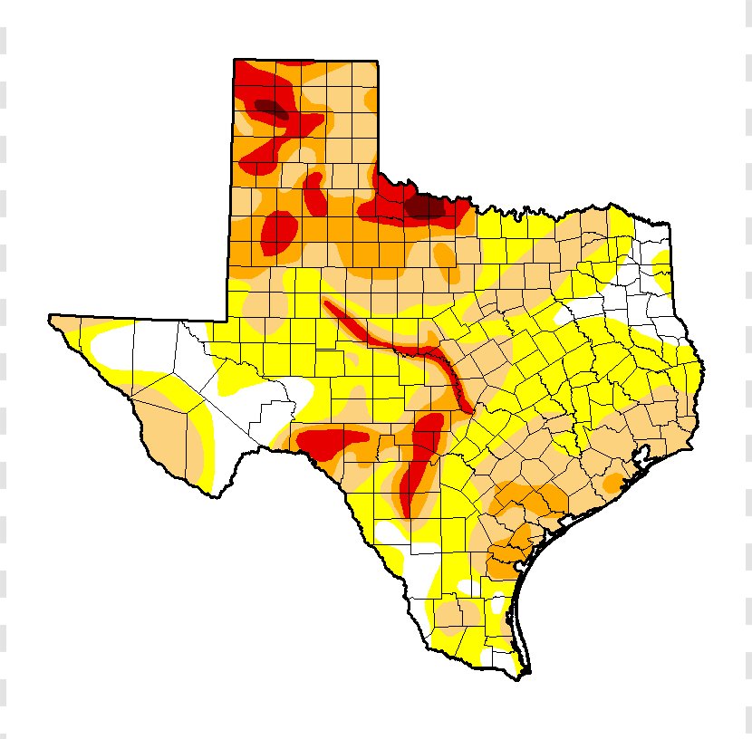 Texas Water Development Board United States Drought Monitor Clip Art - Austin - Partly Cloudy Pictures Transparent PNG