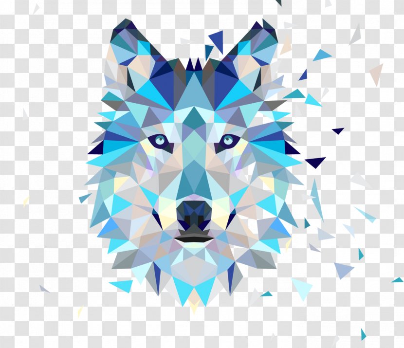 Dog Wolf - Animal - Unisex T-Shirt Image GeometryDog Transparent PNG