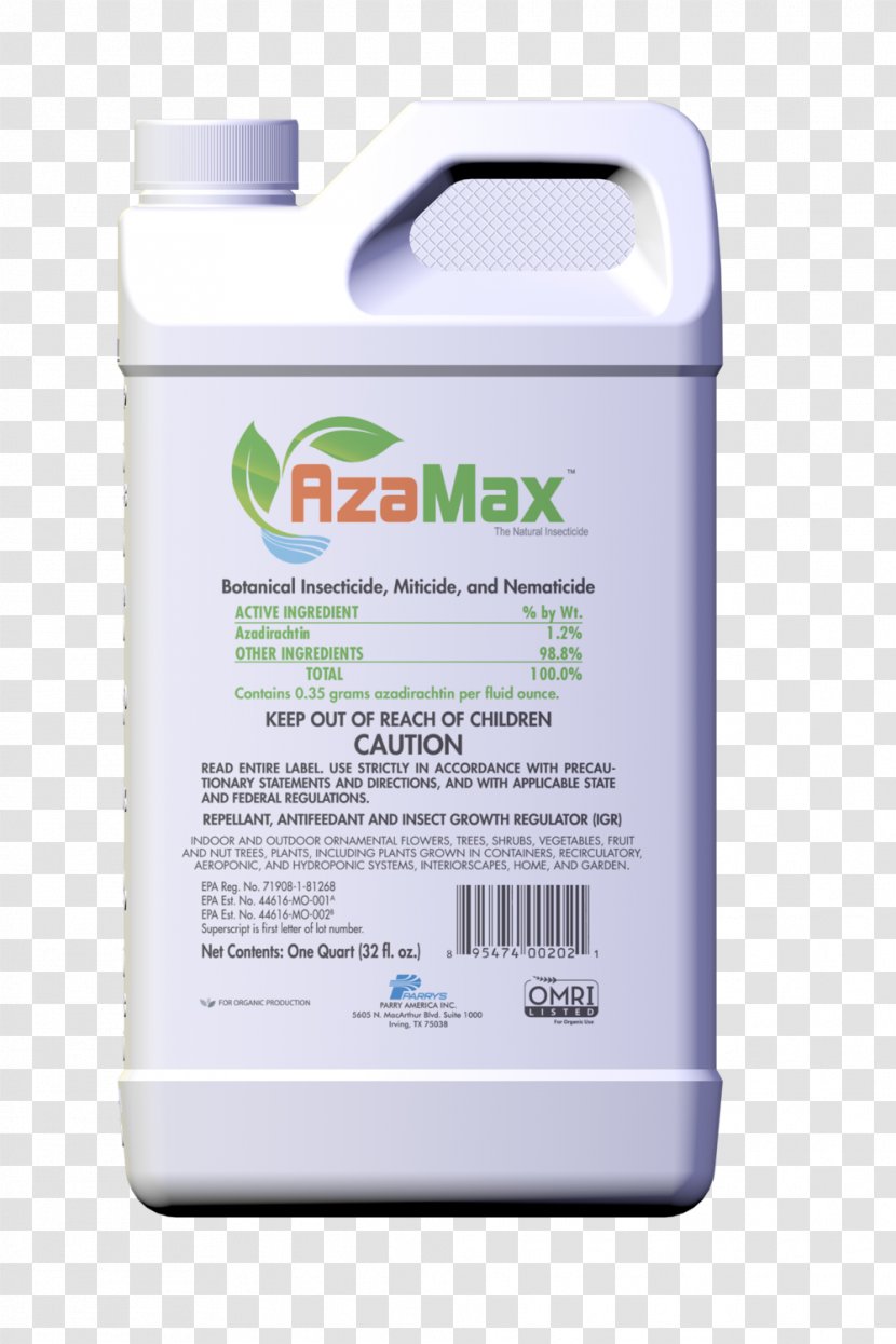 Azadirachtin Insecticide Pest Control Nematicide Transparent PNG
