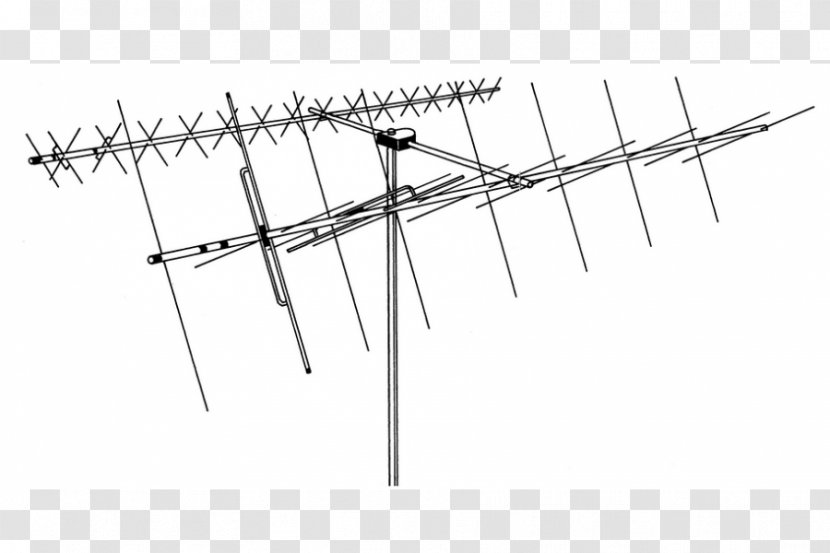 Television Antenna Hy-Gain Antennas And Rotators Aerials Yagi–Uda Ultra High Frequency - Radio Transparent PNG