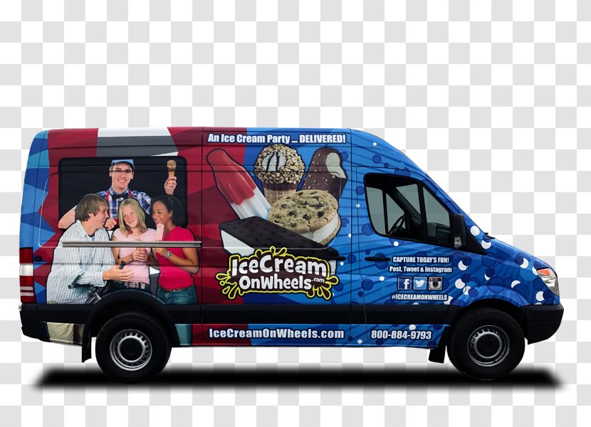 Van Light Commercial Vehicle Minibus Brand - Motor - Ice Cream Truck Transparent PNG
