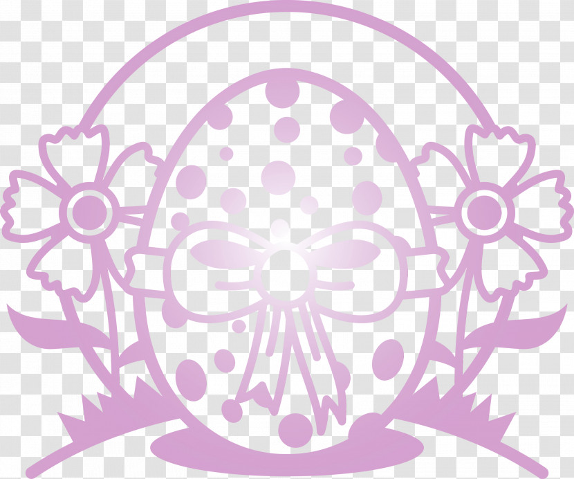 Pink Purple Bone Skull Circle Transparent PNG