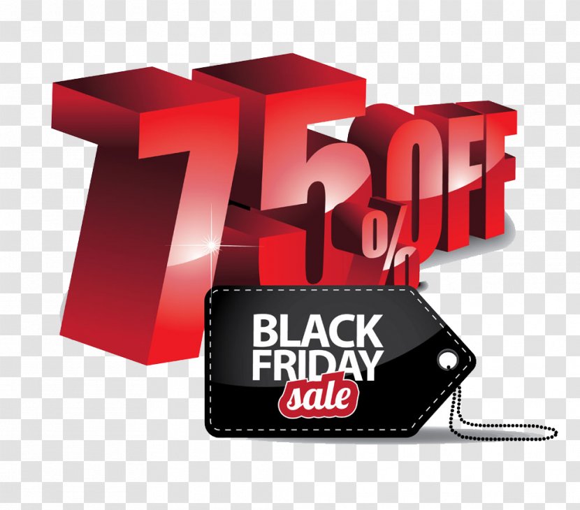 Percentage Black Friday - Brand - Creative Discount Tag Vector Transparent PNG