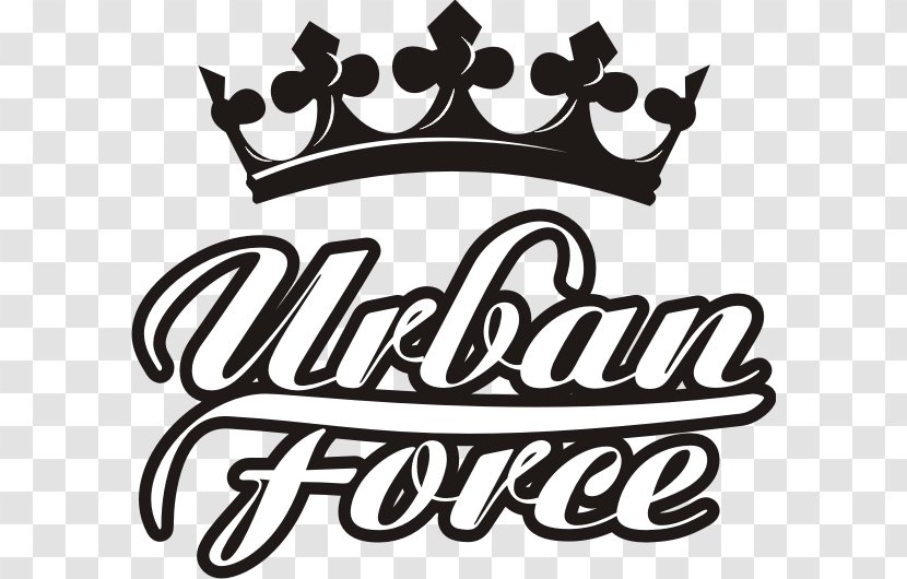 Logo Urban Force Miami Dolphins Breakdancing - Black And White Transparent PNG