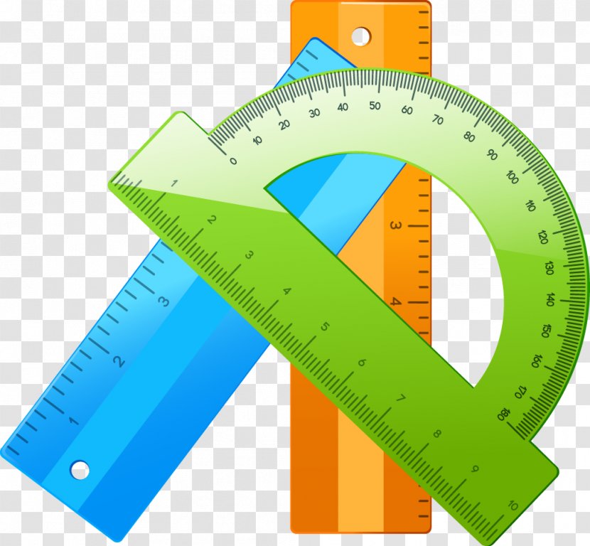 Ruler Protractor Curriculum - Measuring Instrument - Color Scale Transparent PNG