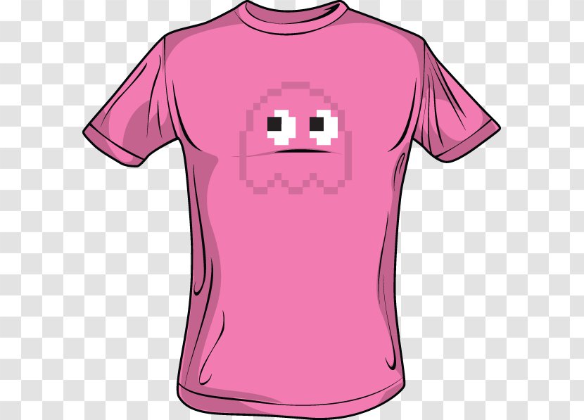 T-shirt Sleeve Pink M Character - Cartoon Transparent PNG