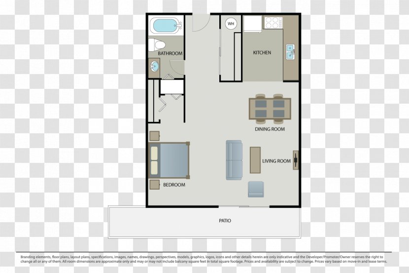 Piedmont Floor Plan Apartment Bathroom House - Schematic Transparent PNG