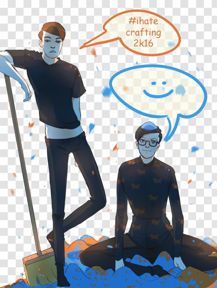 Fan Art Dan And Phil Illustration Craft - Behavior - Omg Crying Transparent PNG