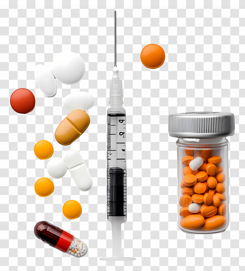 Diabetes - Medicine And Syringe Transparent PNG