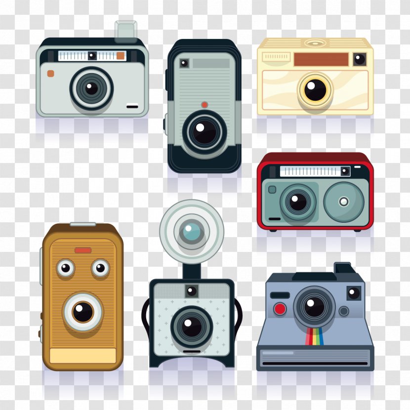 Camera Polaroid Corporation - Vector Classic Collection Transparent PNG